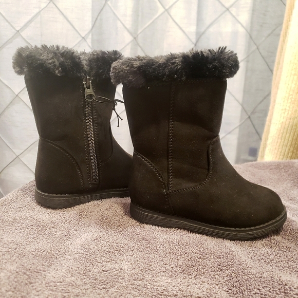 Cat & Jack Shoes Nwt Toddler Girls Leah Winter Shearling Style